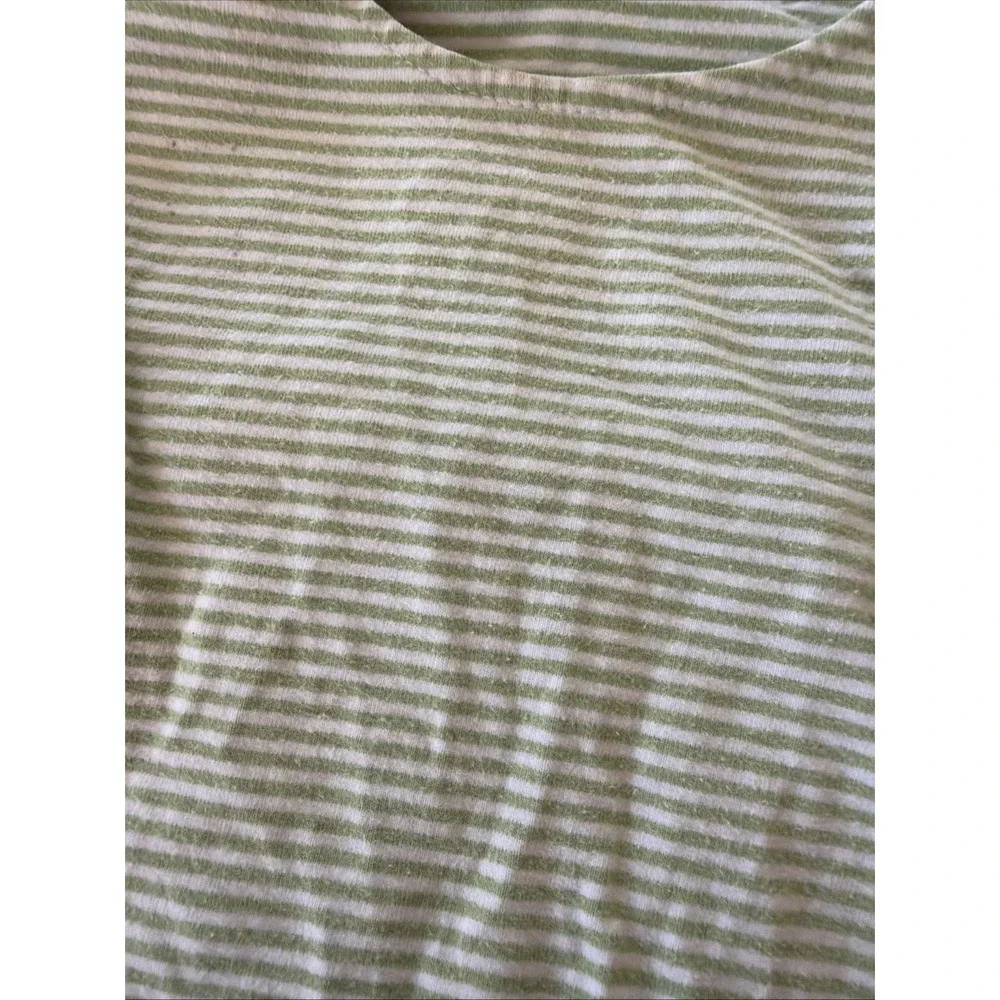 Stitchy Fish Knit Bubble Sz 12m Green Striped Romper Lightweight Summer One Piec